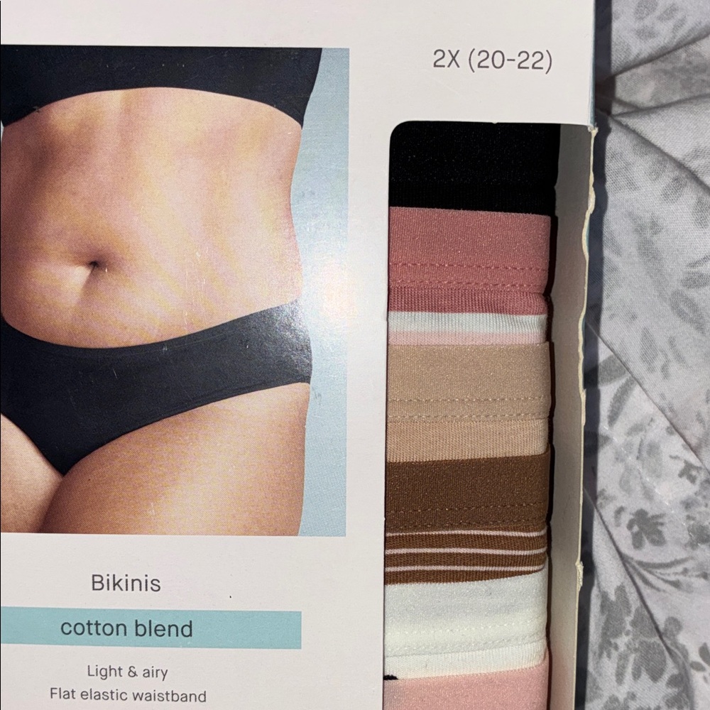Auden Women's Bikini Panties - Black, Pink, Brown, White